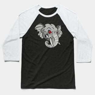 Angry Elephant Baseball T-Shirt